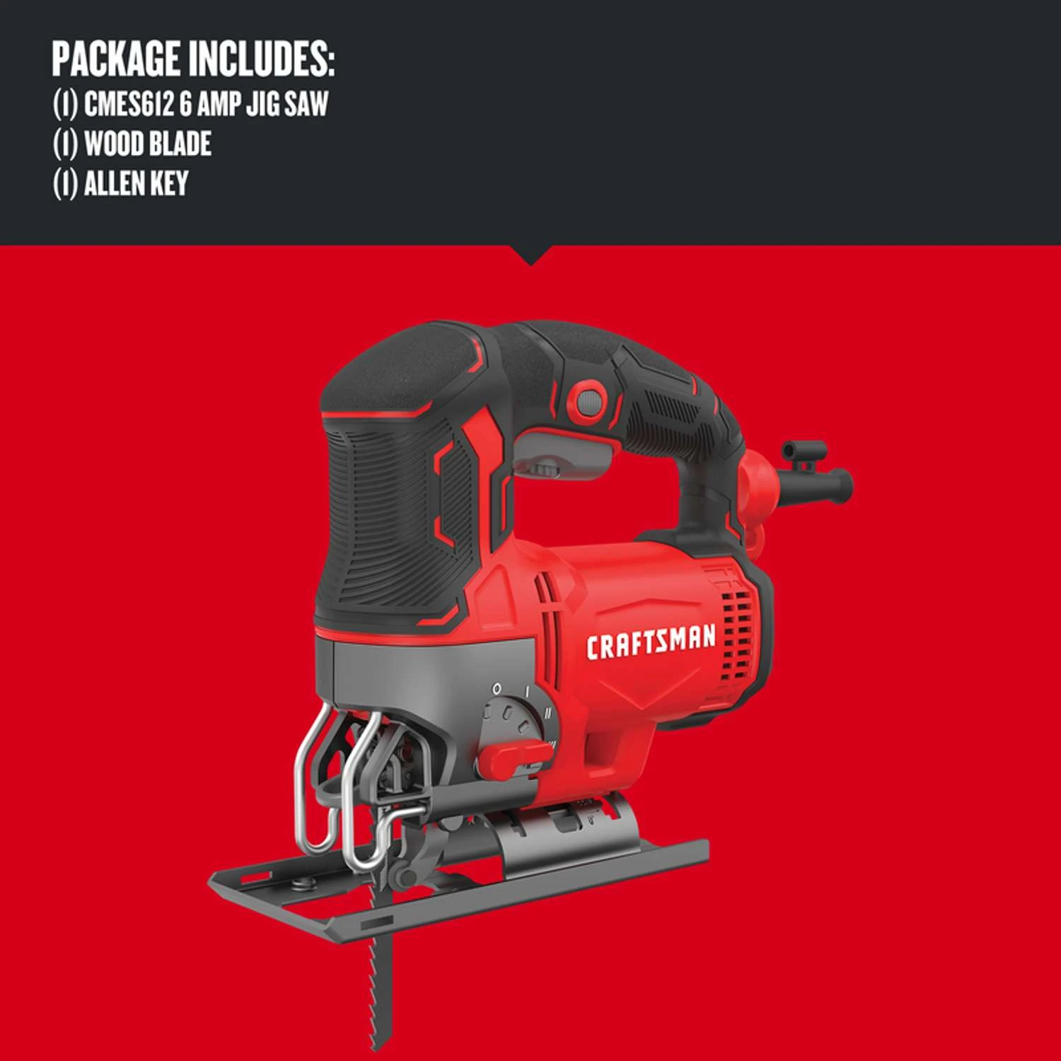 Craftsman 6 Amps Corded Jig Saw Tool Only 5 Craftsman 6 Amps Corded Jig Saw Tool Only - Image 3
