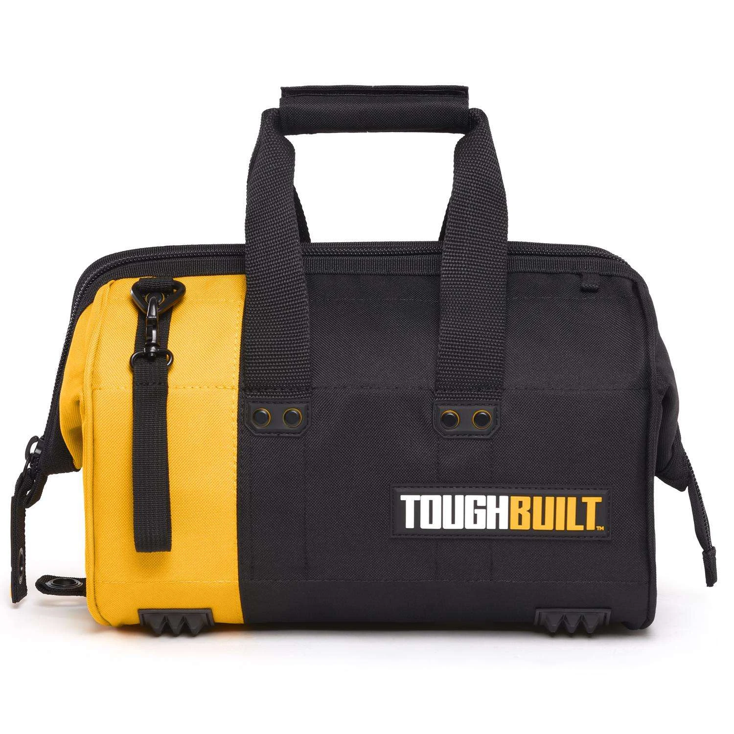 ToughBuilt 12 In. W X 8.75 In. H Polyester Massive Mouth Tool Bag 32 Pocket Black/Gray/Orange 1 Pc 10 ToughBuilt 12 In. W X 8.75 In. H Polyester Massive Mouth Tool Bag 32 Pocket Black/Gray/Orange 1 Pc - Image 8
