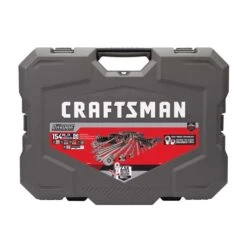Craftsman OVERDRIVE 1/4 & 3/8 & 1/2 In. Drive Metric/SAE 6 Point Mechanic's Tool Set 154 Pc