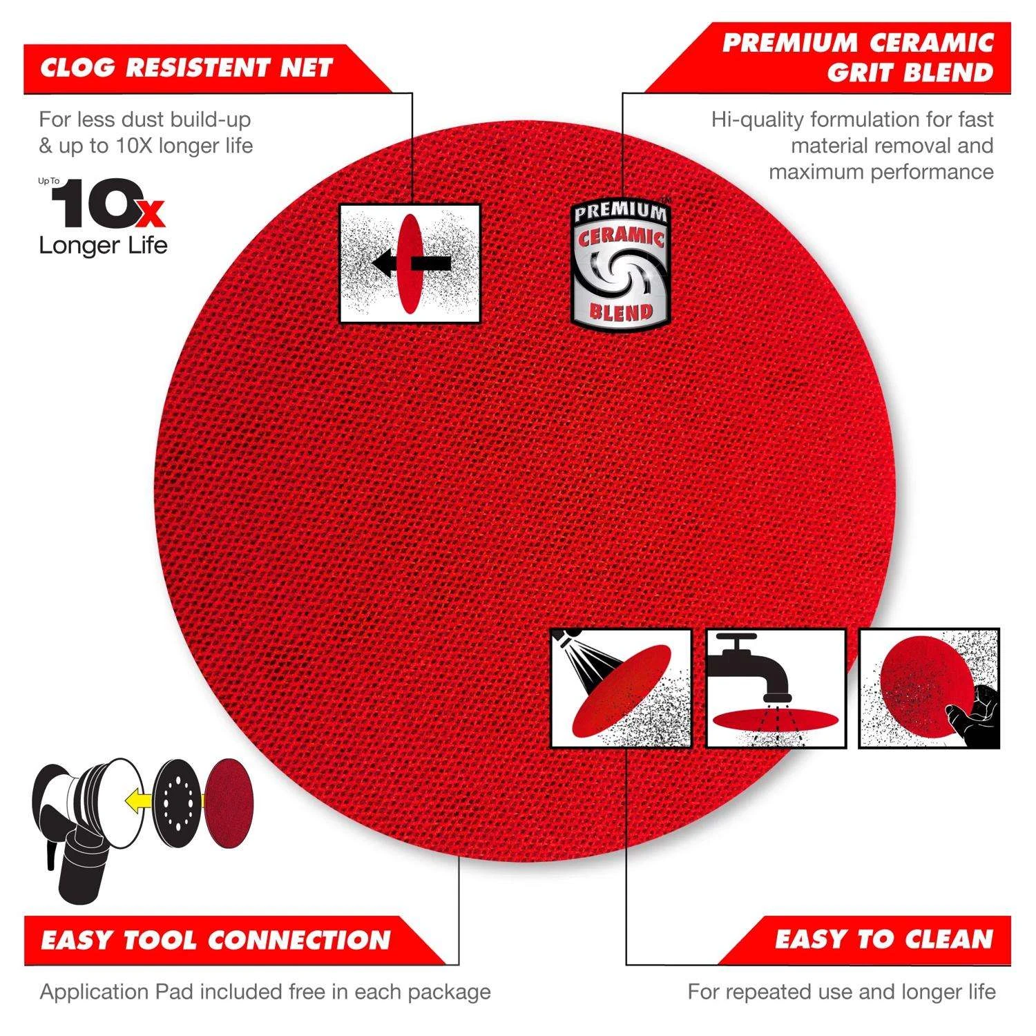 Diablo SandNet 5 In. Aluminum Oxide Hook And Lock Sanding Disc 320 Grit Ultra Fine 10 Pk 5 Diablo SandNet 5 In. Aluminum Oxide Hook And Lock Sanding Disc 320 Grit Ultra Fine 10 Pk - Image 3