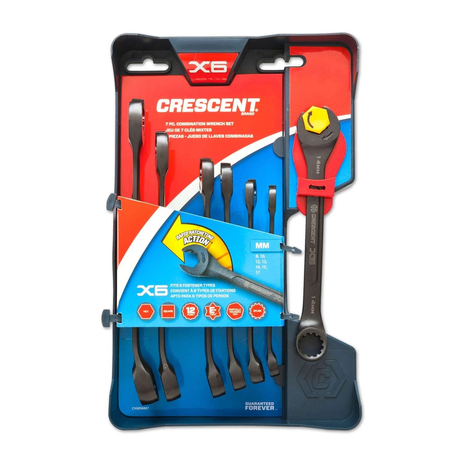 Crescent X6 12 Point Metric Wrench Set 11 In. L 7 Pk 3 Crescent X6 12 Point Metric Wrench Set 11 In. L 7 Pk