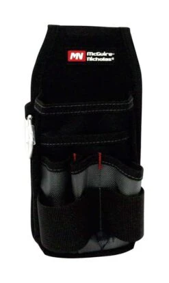 McGuire-Nicholas 8 In. W Polyester Tool Pouch 8 Pocket Black 1 Pc