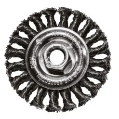 Century Drill & Tool 4 In. Cable Twist Wire Wheel Brush Steel 20000 Rpm 1 Pc