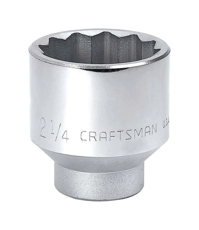 Craftsman 2-1/4 In. X 3/4 In. Drive SAE 12 Point Standard Socket 1 Pc 3 Craftsman 2-1/4 In. X 3/4 In. Drive SAE 12 Point Standard Socket 1 Pc