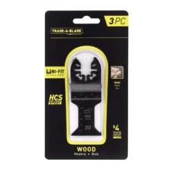 Trade A Blade 1-1/4 In. High Carbon Steel Wood Flush Cut Blade Multi-Material 3 Pk
