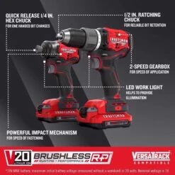 Craftsman V20 Brushless RP Cordless 2 Tool Combo Kit -DeWALT Outlet 102eae4d 986a 4a8c 869b fd35f6a20a81