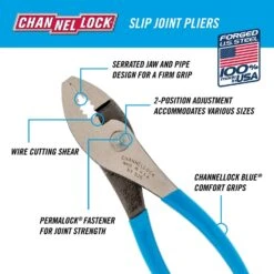 Channellock 6-1/2 In. Carbon Steel Slip Joint Pliers -DeWALT Outlet 10c83e9b 5c72 4b05 ae8f 403c3220fc3c