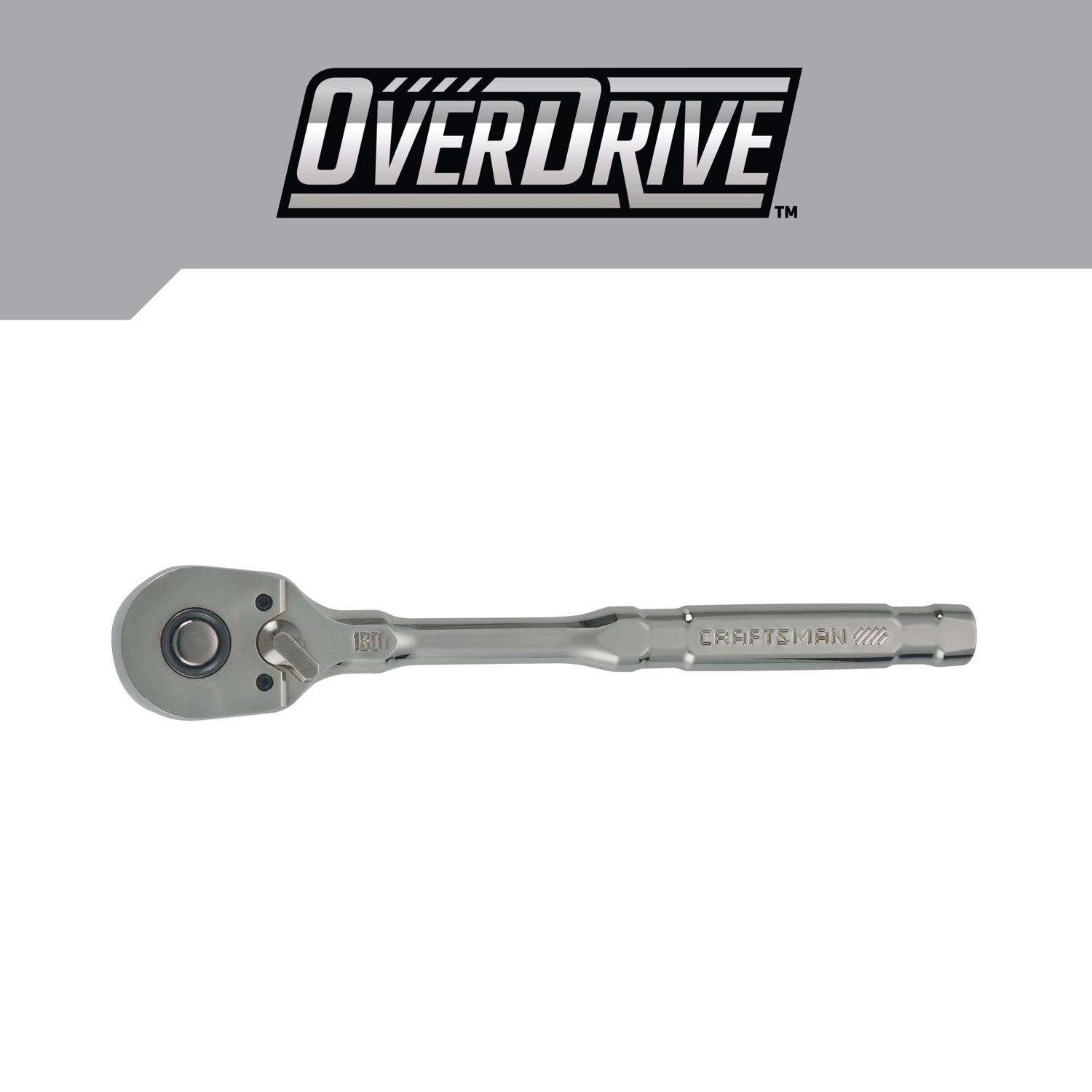 Craftsman Overdrive 1/2 In. Drive Pear Head Ratchet 180 Teeth 4 Craftsman Overdrive 1/2 In. Drive Pear Head Ratchet 180 Teeth - Image 2