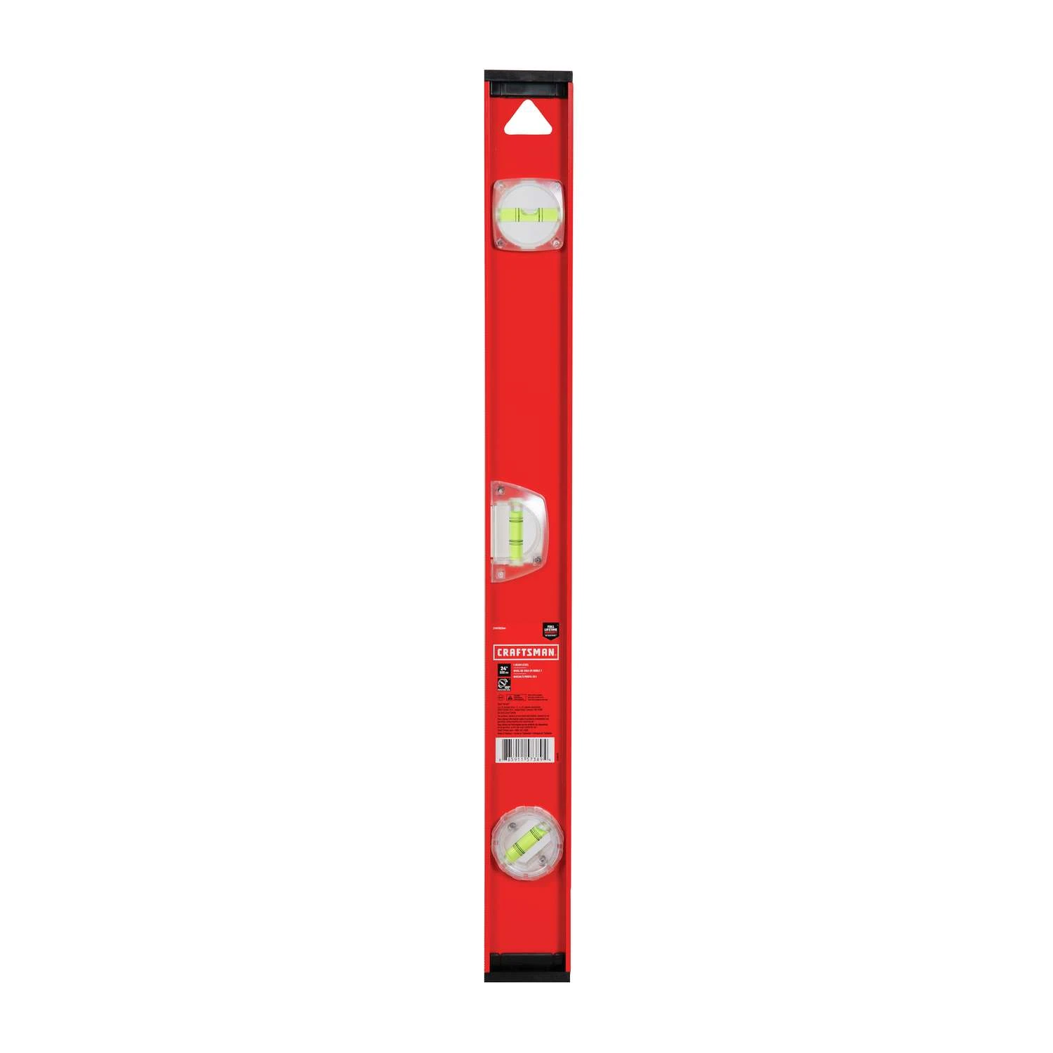 Craftsman 24 In. Aluminum I-Beam Level 3 Vial 4 Craftsman 24 In. Aluminum I-Beam Level 3 Vial - Image 2