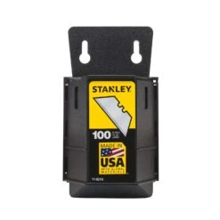 Stanley Steel Heavy Duty Blade Dispenser With Blades 2.4 In. L 100 Pc