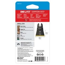 Imperial Blades One Fit 2-1/2 In. L Titanium-Coated Bi-Metal Storm Oscillating Saw Blade 1 Pk -DeWALT Outlet 197c4121 48f0 421d 837b 82d50c35a585