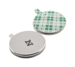 Magnet Source 0.75 In. L X 0.75 In. W Silver Disc Magnets With Adhesive 3.91 Lb. Pull 5 Pc