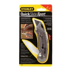 Stanley QuickSlide Sliding Utility Knife Gray 1 Pk