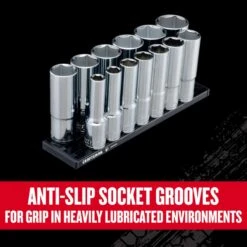 Craftsman V-Series 1/2 In. Drive SAE 6 Point Deep Socket Set 13 Pc -DeWALT Outlet 1d4683bc 816d 4a6d 8174 a8c3476a4a08