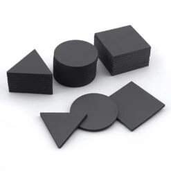 Magnet Source .08 In. L X 1.25 In. W Black Flexible Magnetic Shapes 30 Pc