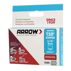 Arrow T50 3/8 In. W X 5/16 In. L 18 Ga. Flat Crown Heavy Duty Staples 1000 Pk 11 Arrow T50 3/8 In. W X 5/16 In. L 18 Ga. Flat Crown Heavy Duty Staples 1000 Pk -DeWALT Outlet 1ef6ec77 ef15 4071 8531 c124b639b20a