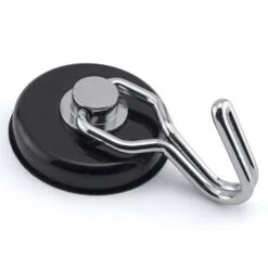Magnet Source .29 In. L X 1.5 In. W Black Rotating Magnetic Hook 65 Lb. Pull 1 Pc
