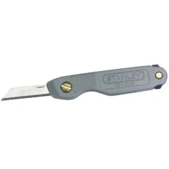 Stanley 4-1/4 In. Folding Pocket Knife Gray 1 Pk