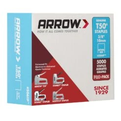 Arrow T50 3/8 In. W X 3/8 In. L 18 Ga. Flat Crown Heavy Duty Staples 5000 Pk -DeWALT Outlet 241d153f 5030 4639 92e2 b1f5eb781a73