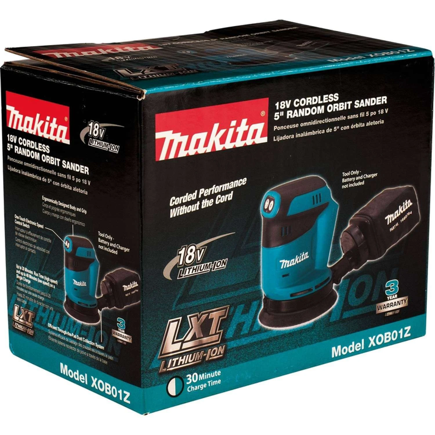 Makita 18V LXT Cordless 5 In. Random Orbit Sander Tool Only 6 Makita 18V LXT Cordless 5 In. Random Orbit Sander Tool Only - Image 4