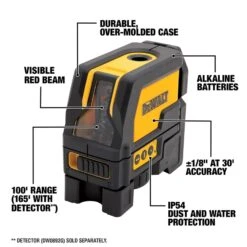 DeWalt 2 Beam Self Leveling Cross-Line Laser 165 Ft. 1 Pc -DeWALT Outlet 2627d49d 165b 493d a542 0a3c20ac10c6