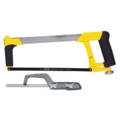 Stanley 12 In. Steel Hacksaw Black/Yellow 2 Pc