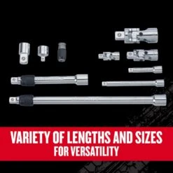 Craftsman V-Series 1/4, 3/8 And 1/2 In. Drive Socket Accessory Set 10 Pc -DeWALT Outlet 269c2a59 d6b6 4030 867d da64f7912618