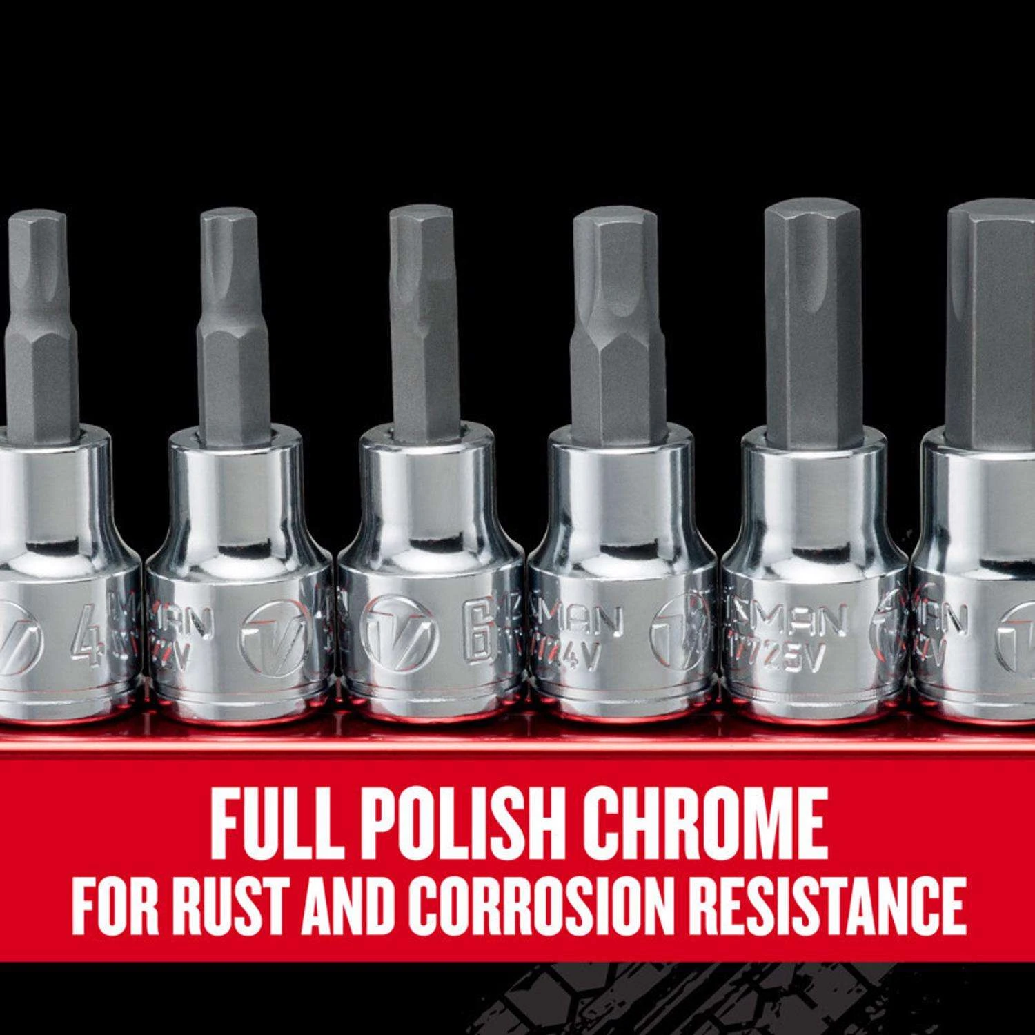 Craftsman V-Series X-Tract Technology 3/8 In. Drive Metric Hex Bit Socket Set 6 Pc 8 Craftsman V-Series X-Tract Technology 3/8 In. Drive Metric Hex Bit Socket Set 6 Pc - Image 6