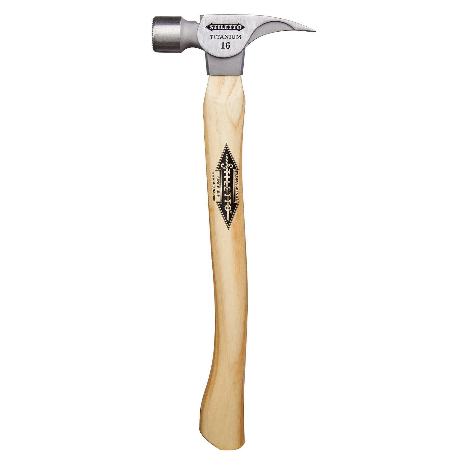 Stiletto 16 Oz Milled Face Framing Hammer 18 In. Hickory Handle 4 Stiletto 16 Oz Milled Face Framing Hammer 18 In. Hickory Handle - Image 2
