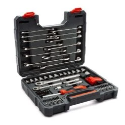 Crescent 3/8 In. Drive Metric And SAE 6 And 12 Point Mechanic's Tool Set 70 Pc