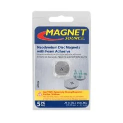 Magnet Source 0.75 In. L X 0.75 In. W Silver Disc Magnets With Adhesive 3.91 Lb. Pull 5 Pc -DeWALT Outlet 34052401 798d 4bd2 9769 7207e63a7ad3