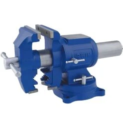 Irwin 5 In. Cast Iron Multi-Purpose Bench Vise 360 Deg Swivel Base