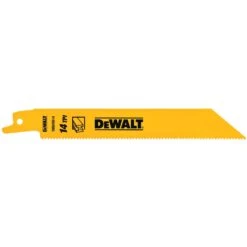DeWalt 6 In. Bi-Metal Reciprocating Saw Blade 14 TPI 5 Pk -DeWALT Outlet 38e9b43a 88c3 4dac be25 f42b3c8edf89