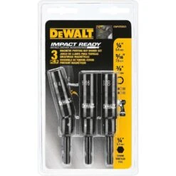DeWalt Impact Ready Multi Size In. X 2-9/16 In. L Black Oxide Nut Driver Set 3 Pc
