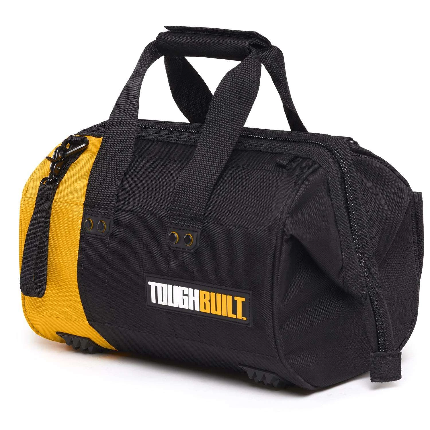 ToughBuilt 12 In. W X 8.75 In. H Polyester Massive Mouth Tool Bag 32 Pocket Black/Gray/Orange 1 Pc 9 ToughBuilt 12 In. W X 8.75 In. H Polyester Massive Mouth Tool Bag 32 Pocket Black/Gray/Orange 1 Pc - Image 7