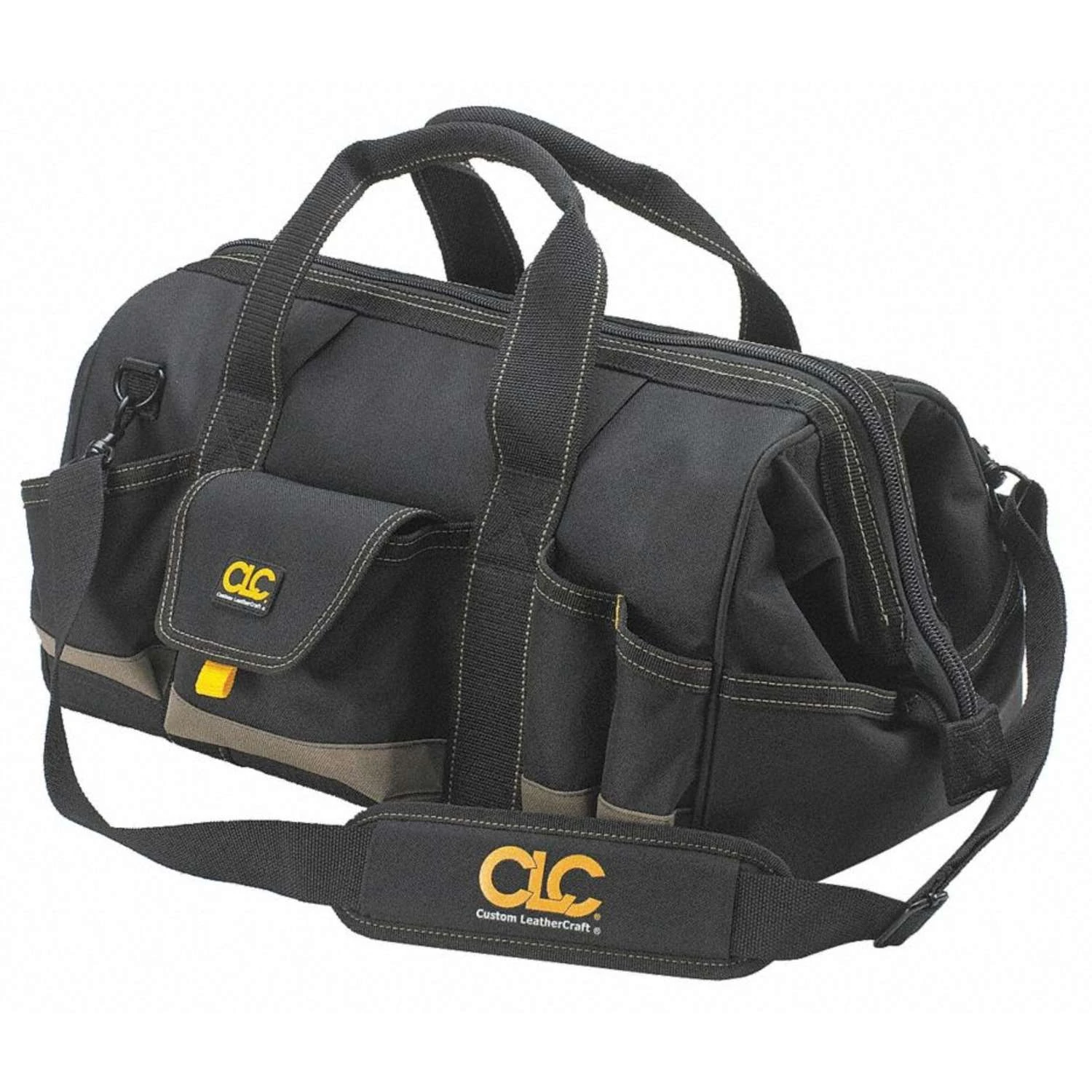 CLC 11 In. W X 12 In. H Polyester Tool Bag 25 Pocket Black/Tan 1 Pc 3 CLC 11 In. W X 12 In. H Polyester Tool Bag 25 Pocket Black/Tan 1 Pc