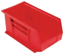 Quantum Storage 8-1/4 In. W X 6-3/4 In. H Tool Storage Bin Polypropylene 1 Compartments Red