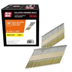 Grip-Rite 3-1/4 In. Angled Strip Bright Framing Nails 30 Deg 2000 Pk -DeWALT Outlet 45e53d95 2a9c 42be b19e 65d795351ea2