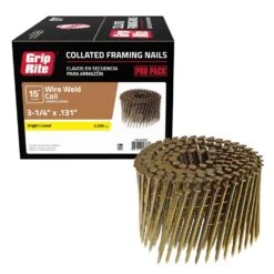 Grip-Rite 3-1/4 In. 11 Ga. Wire Coil Coated Framing Nails 15 Deg 2500 Pk 7 Grip-Rite 3-1/4 In. 11 Ga. Wire Coil Coated Framing Nails 15 Deg 2500 Pk -DeWALT Outlet 4b6dfb76 3a4f 42f4 b508 30e5628e3c6a