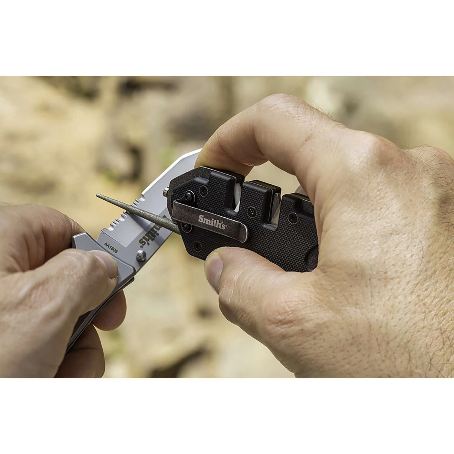 Smith's Pocket Pal 2-Stage Pocket Sharpener 1 Pc 4 Smith's Pocket Pal 2-Stage Pocket Sharpener 1 Pc - Image 2