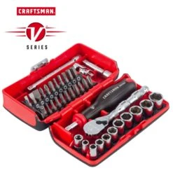 Craftsman V-Series 1/4 In. Drive Metric 6 Point Socket And Tool Set 38 Pc -DeWALT Outlet 4f938c44 1391 48d1 87ba ed834ddc6d9c