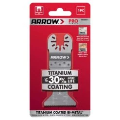 Arrow Pro 1-3/4 In. Titanium-Coated Bi-Metal Semi-Circle Oscillating Wood Blade Multi-Material 10 Pc