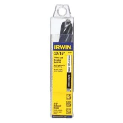 Irwin 13/16 In. X 6 In. L High Speed Steel Drill Bit Straight Shank 1 Pc