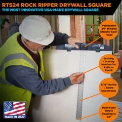 Johnson RockRipper 24 In. L Aluminum Drywall Scoring Square -DeWALT Outlet 5361ef52 fe19 4dd7 b15a d36d8665aedf
