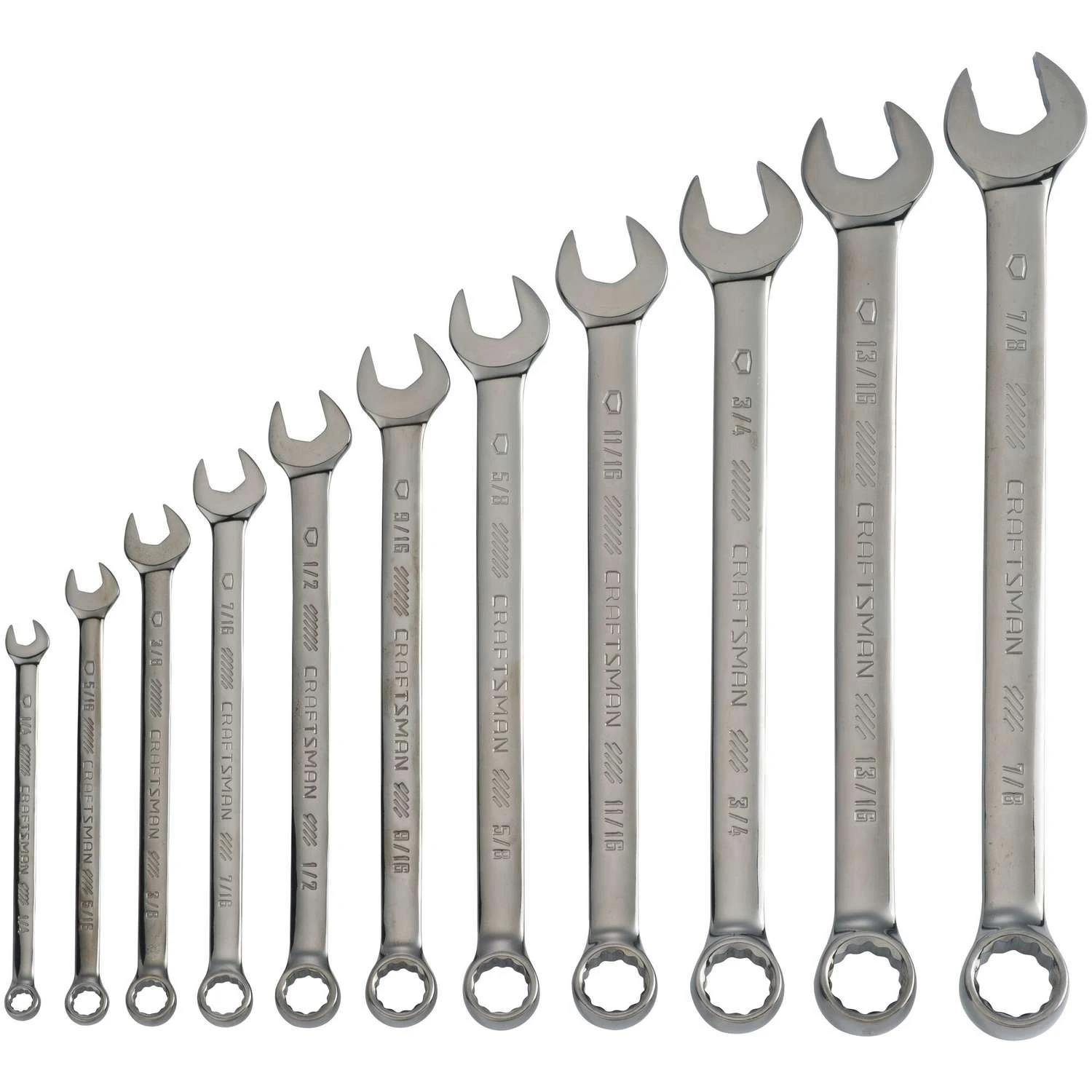 Craftsman SAE Long Panel Combination Wrench Set 11 Pc 3 Craftsman SAE Long Panel Combination Wrench Set 11 Pc