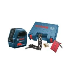 Bosch 2 Beam Self Leveling Cross Line Laser 50 Ft. 7 Pc