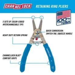 Channellock 8 In. Alloy Steel Retaining Ring Pliers -DeWALT Outlet 5534b54a 0ff2 41a0 8ff6 a43c5d75d03c