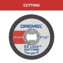 Dremel EZ Lock 1-1/2 In. D X 1/8 In. Fiberglass Cut-Off Wheel 5 Pc