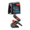Bosch 2 Beam Self Leveling Self Leveling Cross Line Laser 30 Ft. 4 Pc