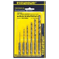 Eazypower Just Better Tools Drill Bit Set Hex Shank 6 Pc